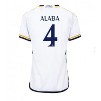 Camiseta Real Madrid David Alaba #4 Primera Equipación para mujer 2023-24 manga corta